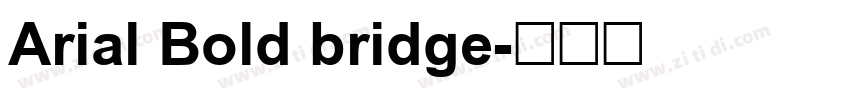 Arial Bold bridge字体转换